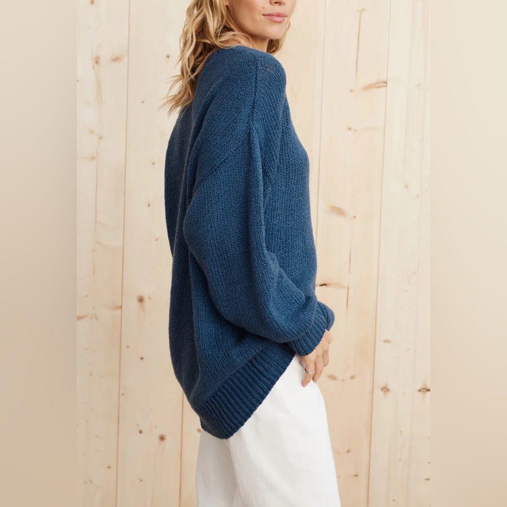 Jenni Kayne Navy Crew Neck Sweater